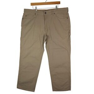 Ridgecut Toughwear Ultratough Utility Pants Mens 42x30 Khaki Relaxed Fit Gusset